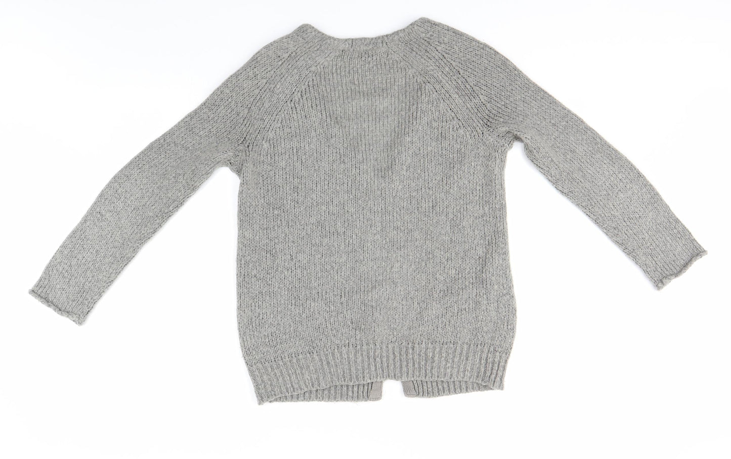 Topshop Womens Grey   Full Zip Jumper Size 8