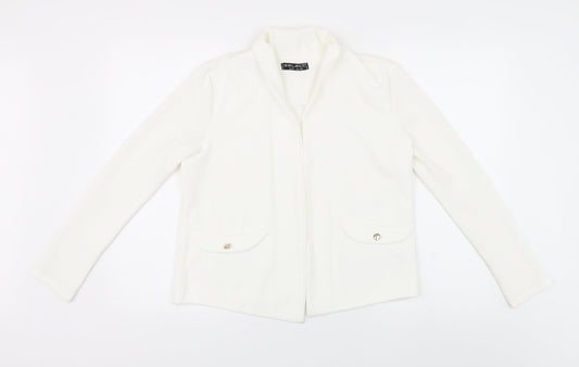 Select Womens White   Jacket Blazer Size 14