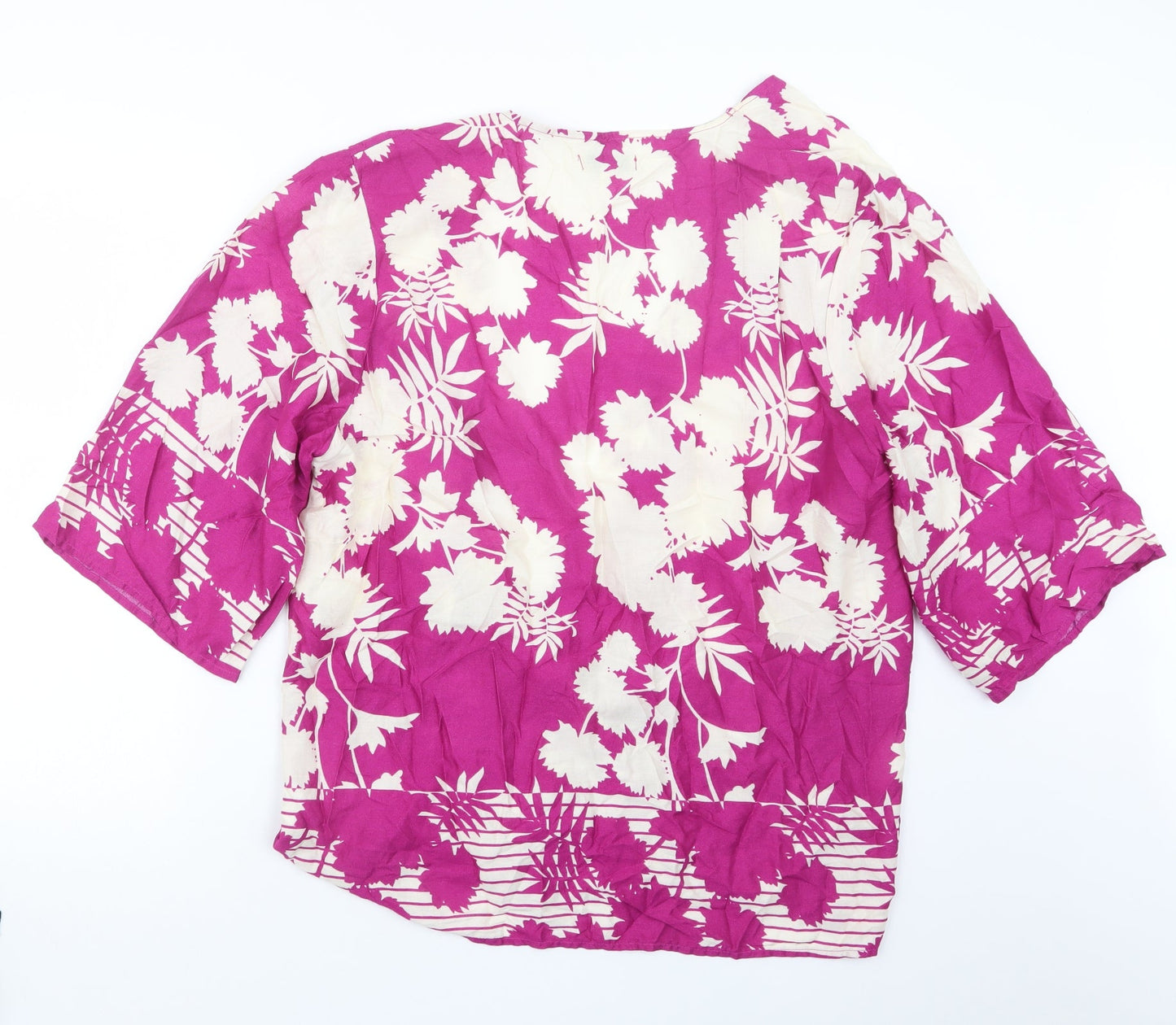 Papaya Womens Purple Geometric  Kimono Jacket Size M