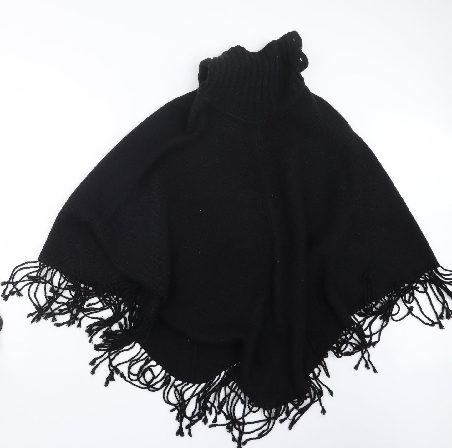 Marks and Spencer Womens Black  Knit Cape Jumper One Size