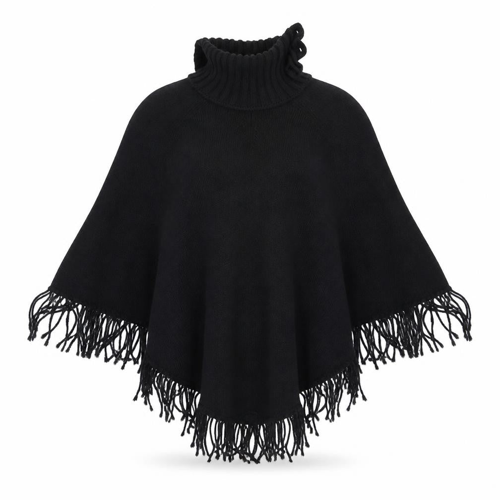 Marks and Spencer Womens Black  Knit Cape Jumper One Size