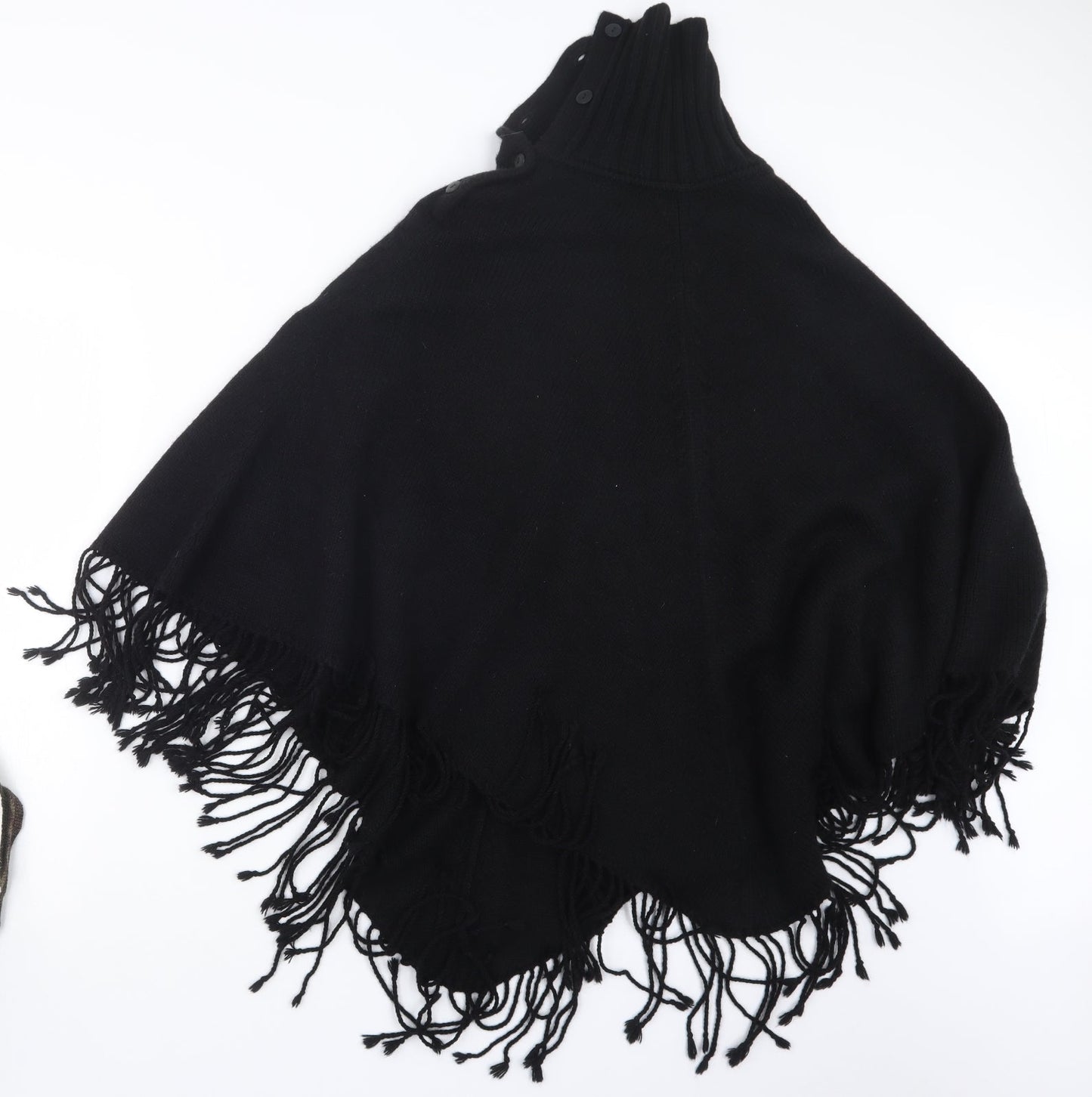 Marks and Spencer Womens Black  Knit Cape Jumper One Size