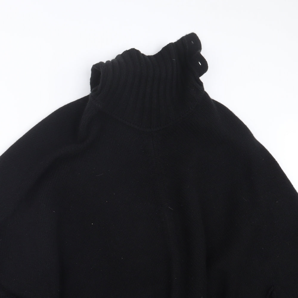 Marks and Spencer Womens Black  Knit Cape Jumper One Size