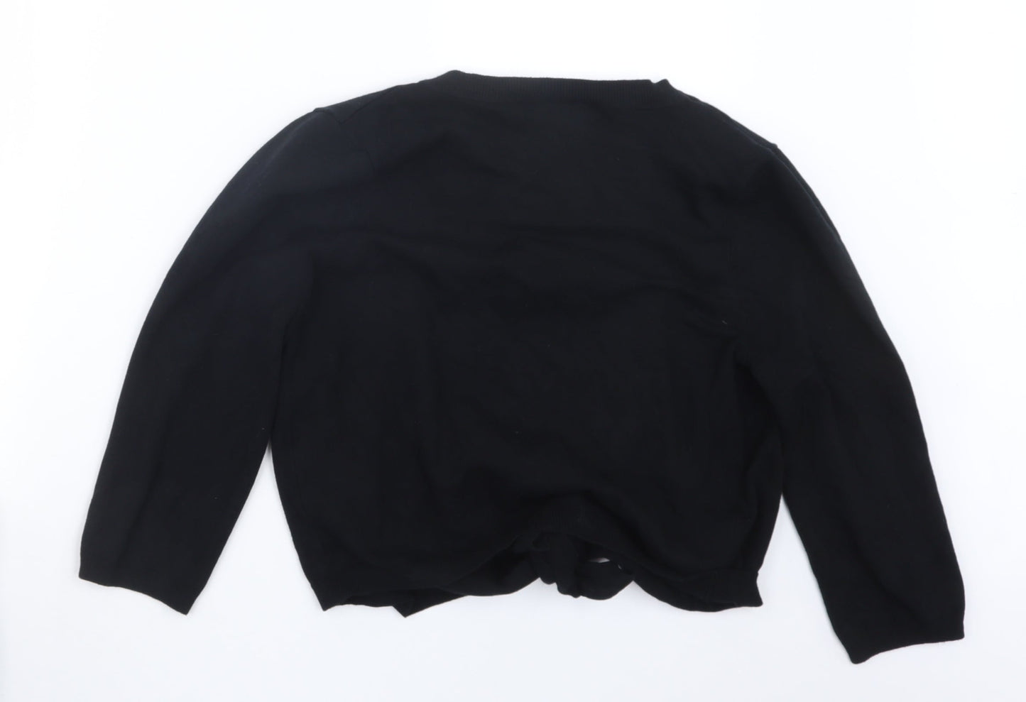 Wallis Womens Black  Knit Cardigan Jumper Size M
