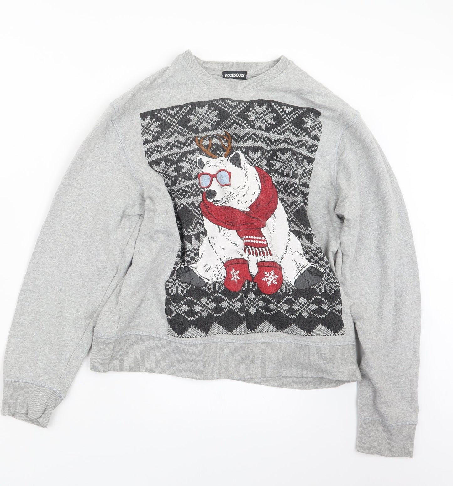 Goodsouls Womens Grey   Pullover Jumper Size M