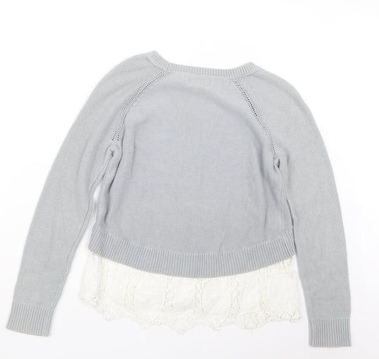 American Eagle Outfitters Womens Grey  Knit Pullover Jumper Size S