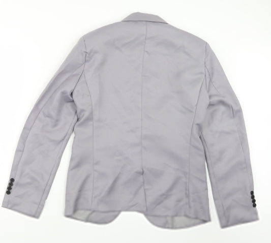 Preworn Mens Grey   Jacket Suit Jacket Size 34