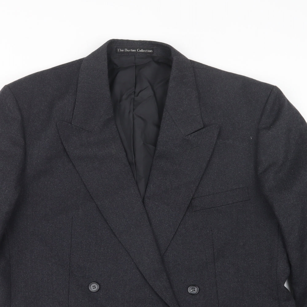 The Burton Collection Mens Grey   Jacket Suit Jacket Size 40