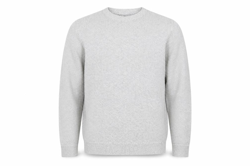 Topman Mens Grey  Knit Pullover Jumper Size S