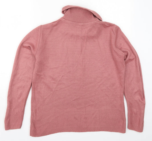 Damart Womens Pink  Knit Pullover Jumper Size 14