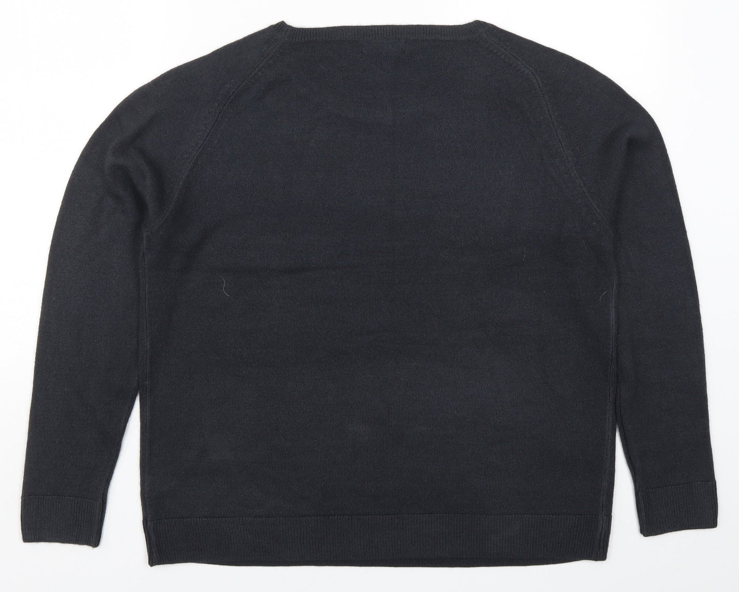 Preworn Womens Grey  Knit Pullover Jumper Size 14