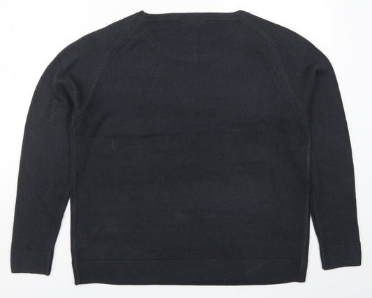 Preworn Womens Grey  Knit Pullover Jumper Size 14
