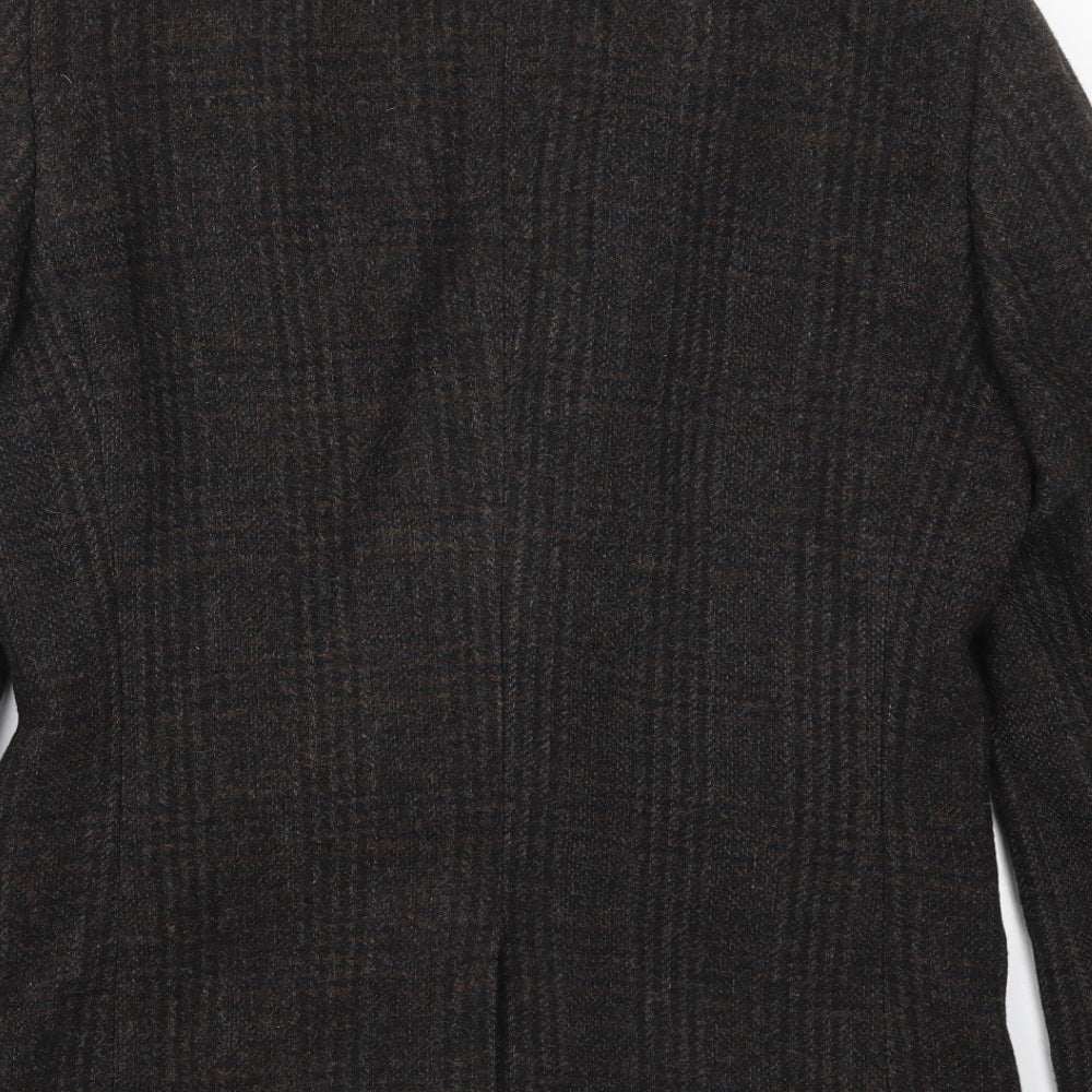 NEXT Mens Brown Check  Jacket Suit Jacket Size 40