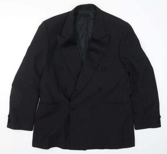 Preworn Mens Black   Jacket Suit Jacket Size 42