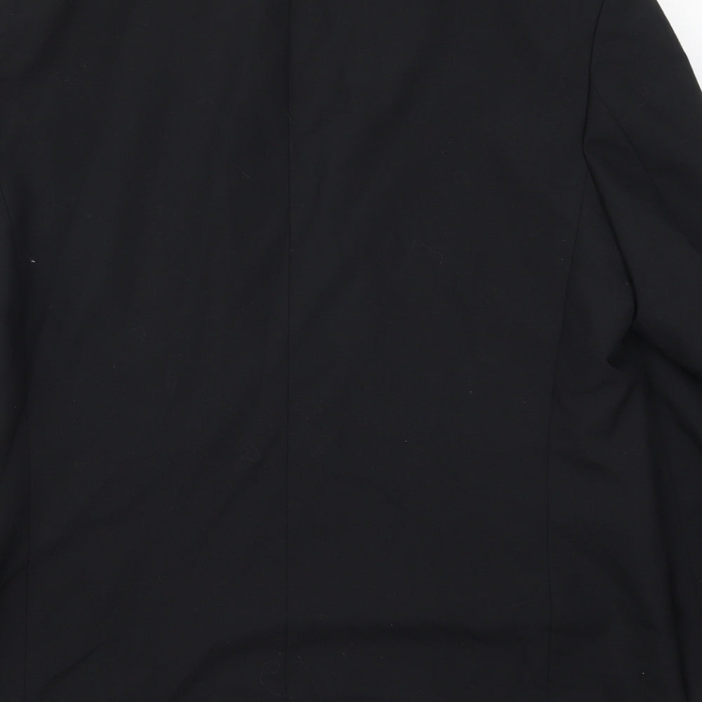 Preworn Mens Black   Jacket Suit Jacket Size 42