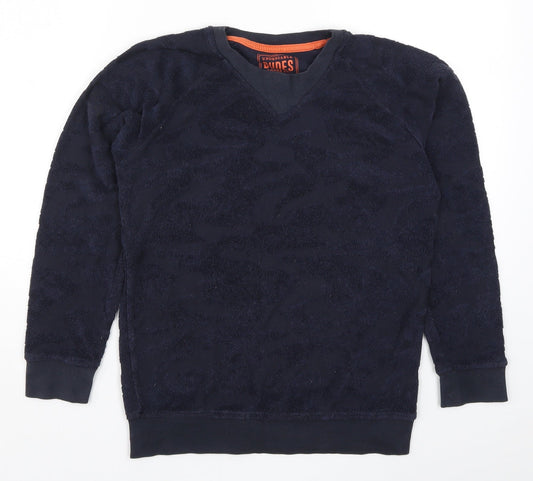 Matalan Boys Blue Camouflage  Pullover Sweatshirt Size 11 Years