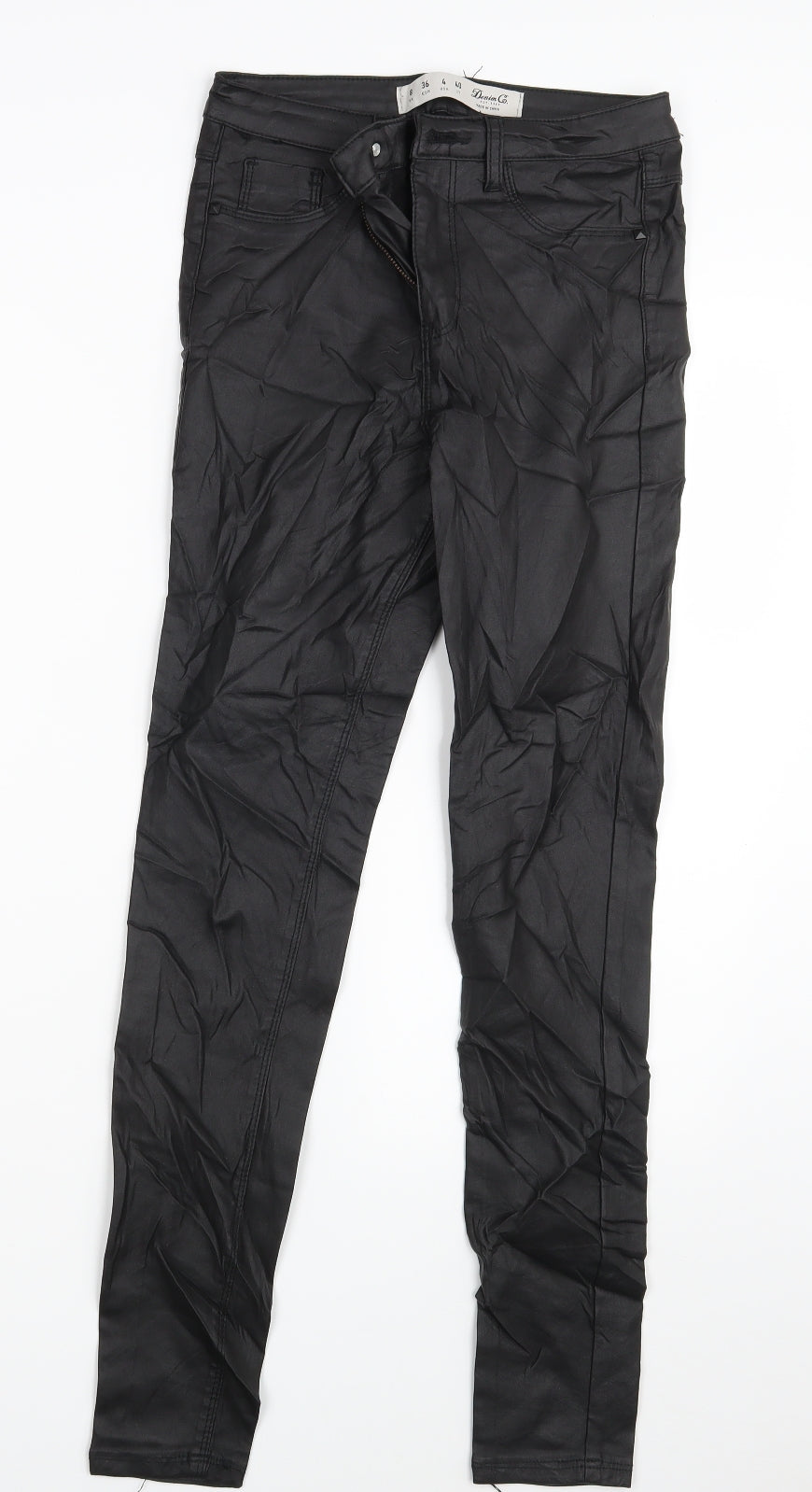 DENIM CO. Womens Black   Jegging Leggings Size 8 L28 in