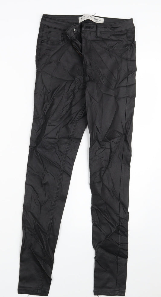 DENIM CO. Womens Black   Jegging Leggings Size 8 L28 in