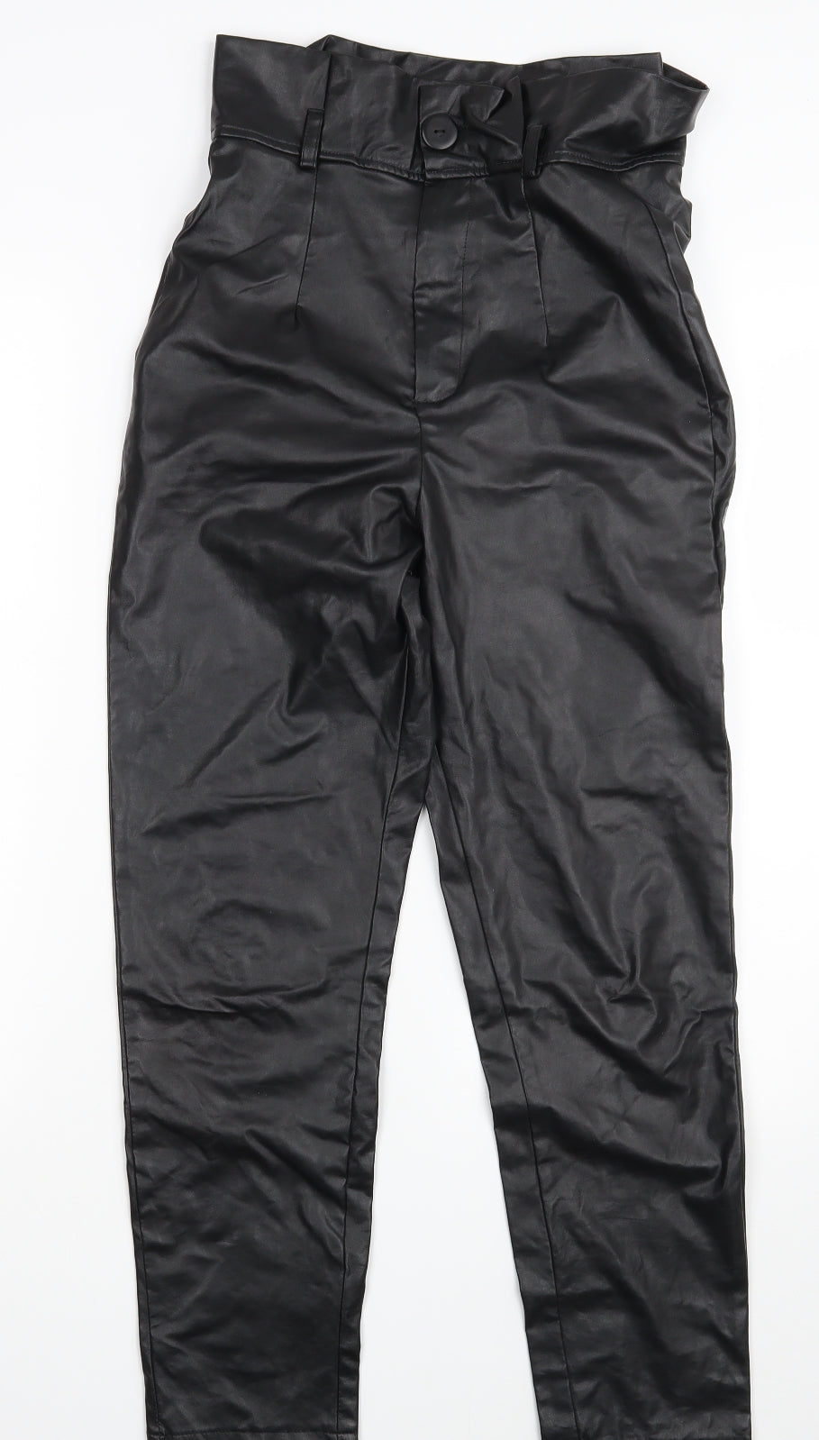 PRETTYLITTLETHING Womens Black   Trousers  Size 8 L27 in