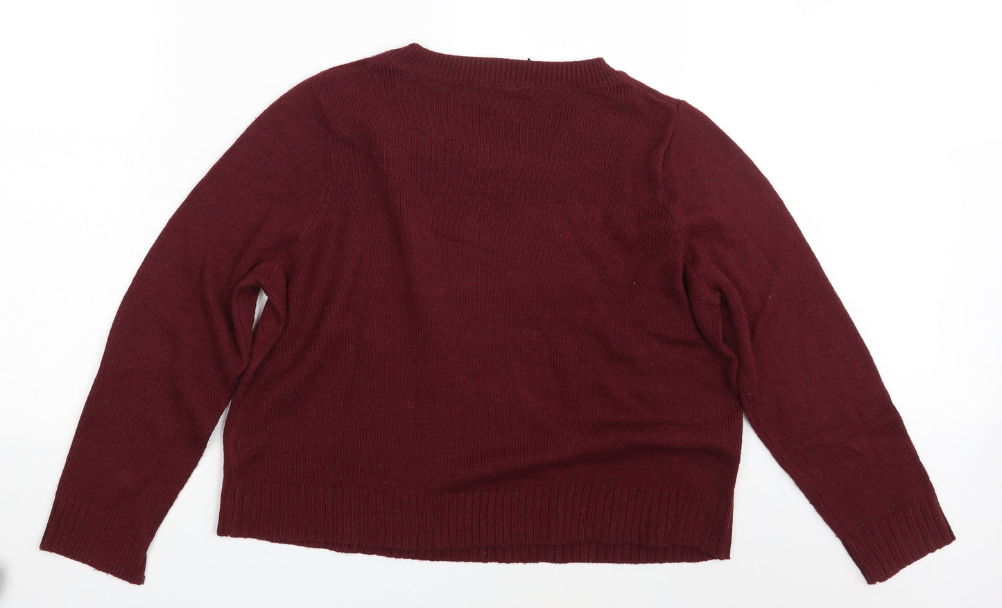 H&M Womens Purple   Pullover Jumper Size L
