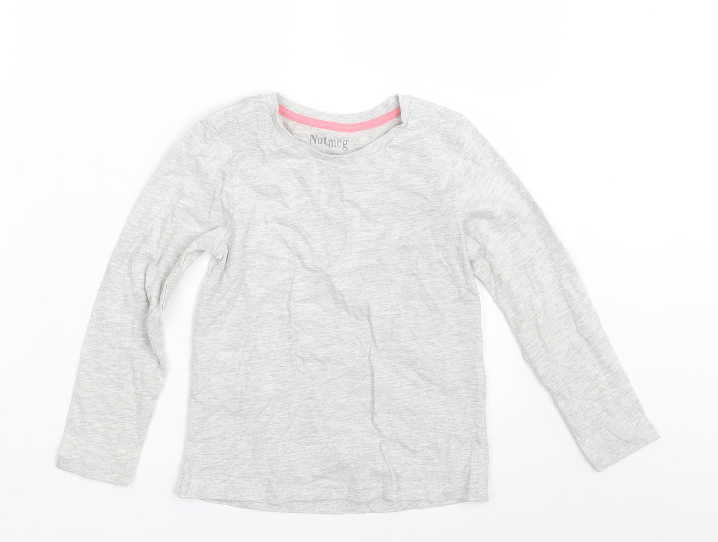 Nutmeg Girls Grey   Basic T-Shirt Size 6-7 Years