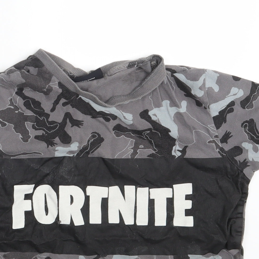Fortnite Boys Grey   Basic T-Shirt Size S