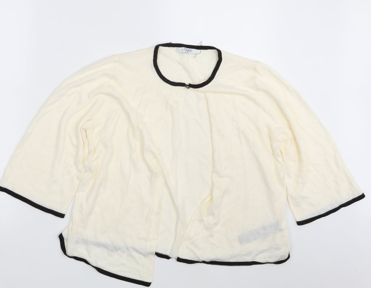 Classics Womens Ivory   Cardigan Jumper Size 14