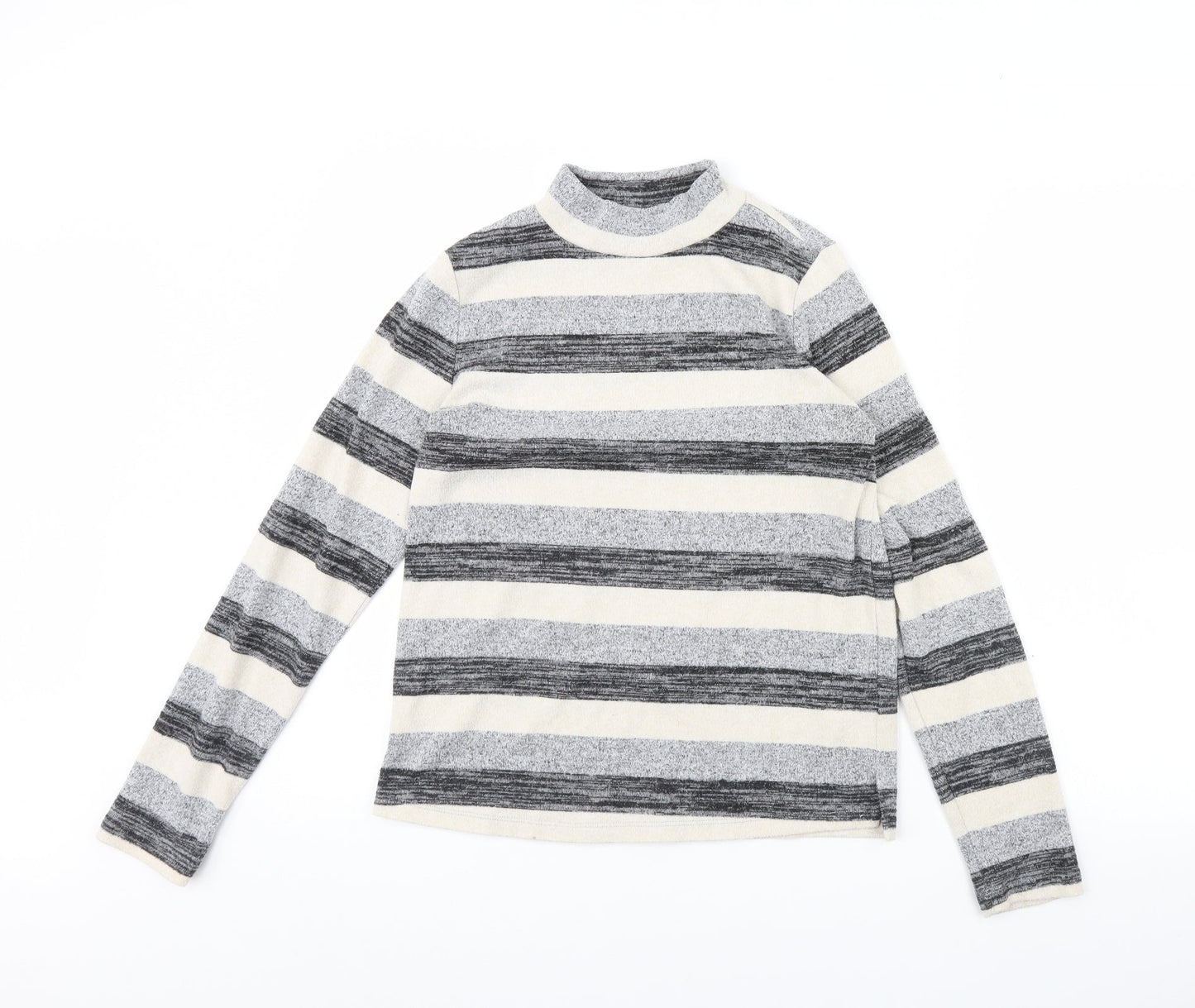 Nocozo Womens Black Striped  Pullover Jumper Size 10