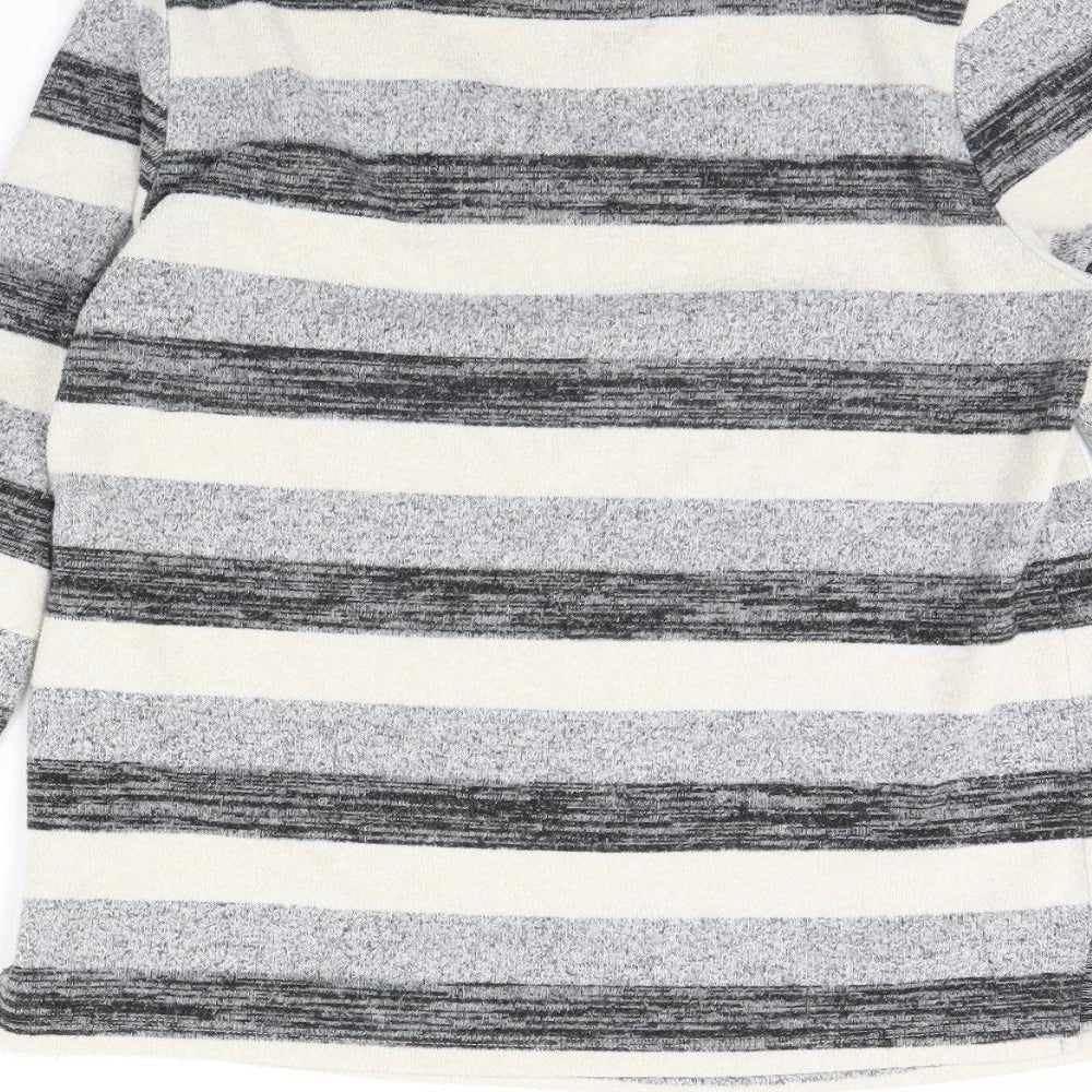 Nocozo Womens Black Striped  Pullover Jumper Size 10