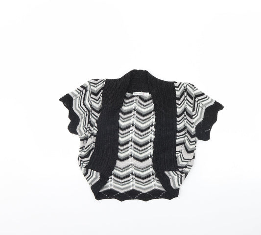 Select Womens Black Striped  Jacket  Size M