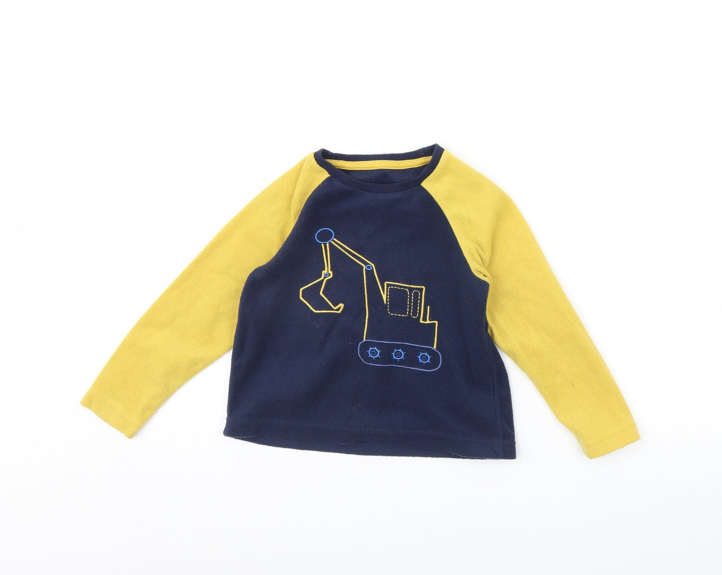Preworn Boys Blue  Fleece Basic T-Shirt Size 4 Years