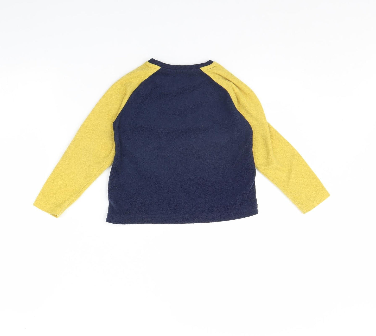 Preworn Boys Blue  Fleece Basic T-Shirt Size 4 Years