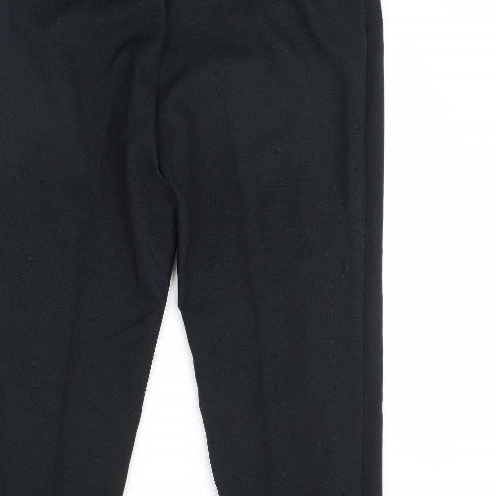 M&s Womens Black   Trousers  Size 18 L30 in