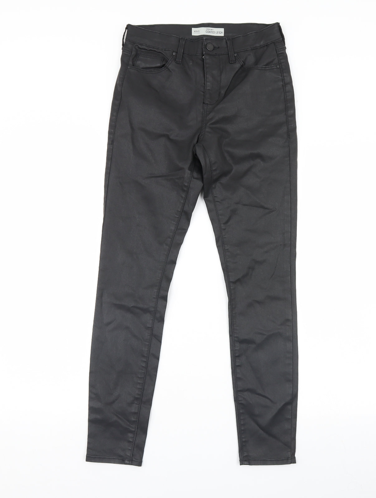 Topshop Womens Black   Capri Jeans Size 28 L30 in