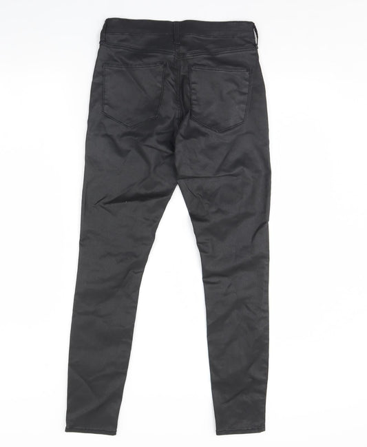 Topshop Womens Black   Capri Jeans Size 28 L30 in