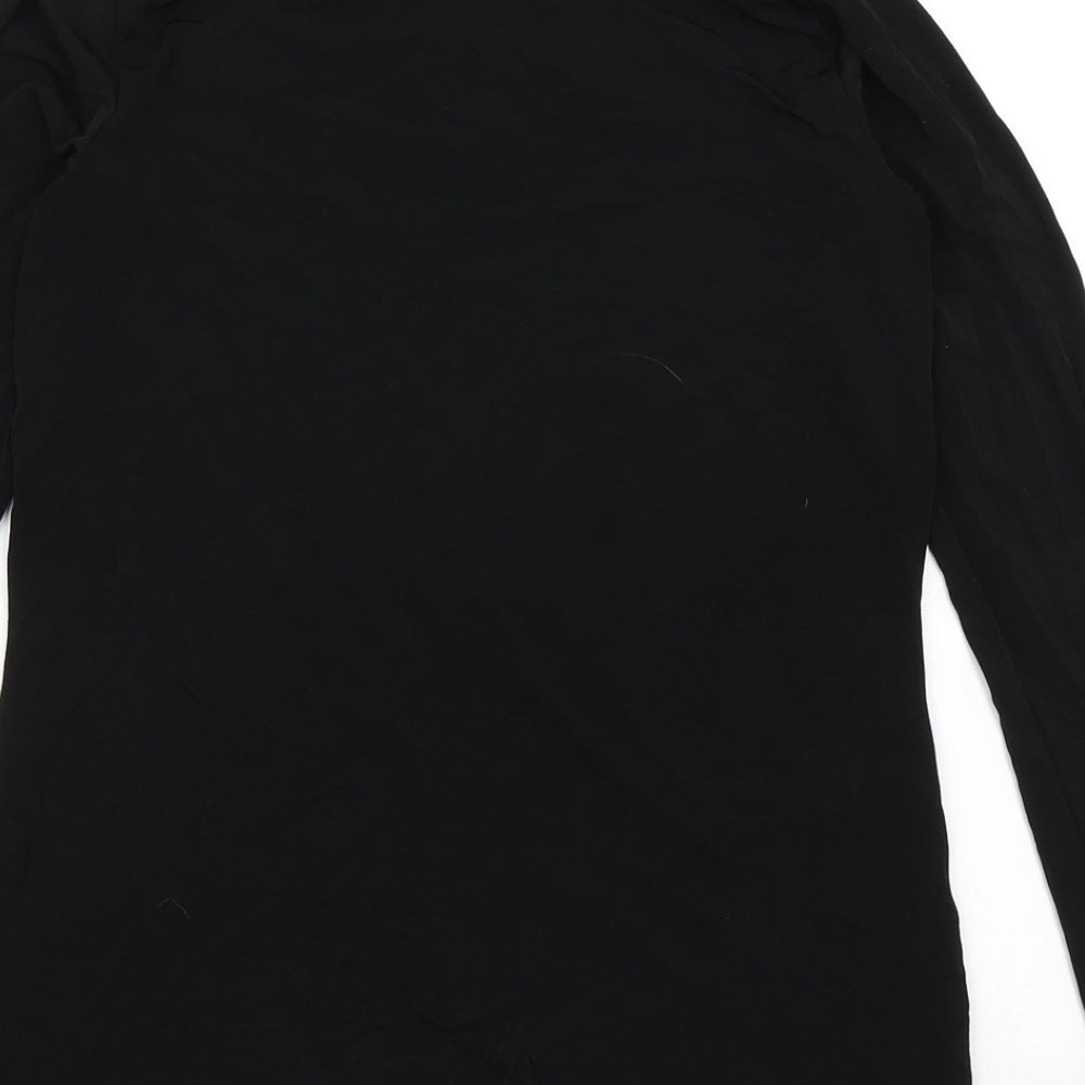 V by Very Womens Black   Basic T-Shirt Size 10
