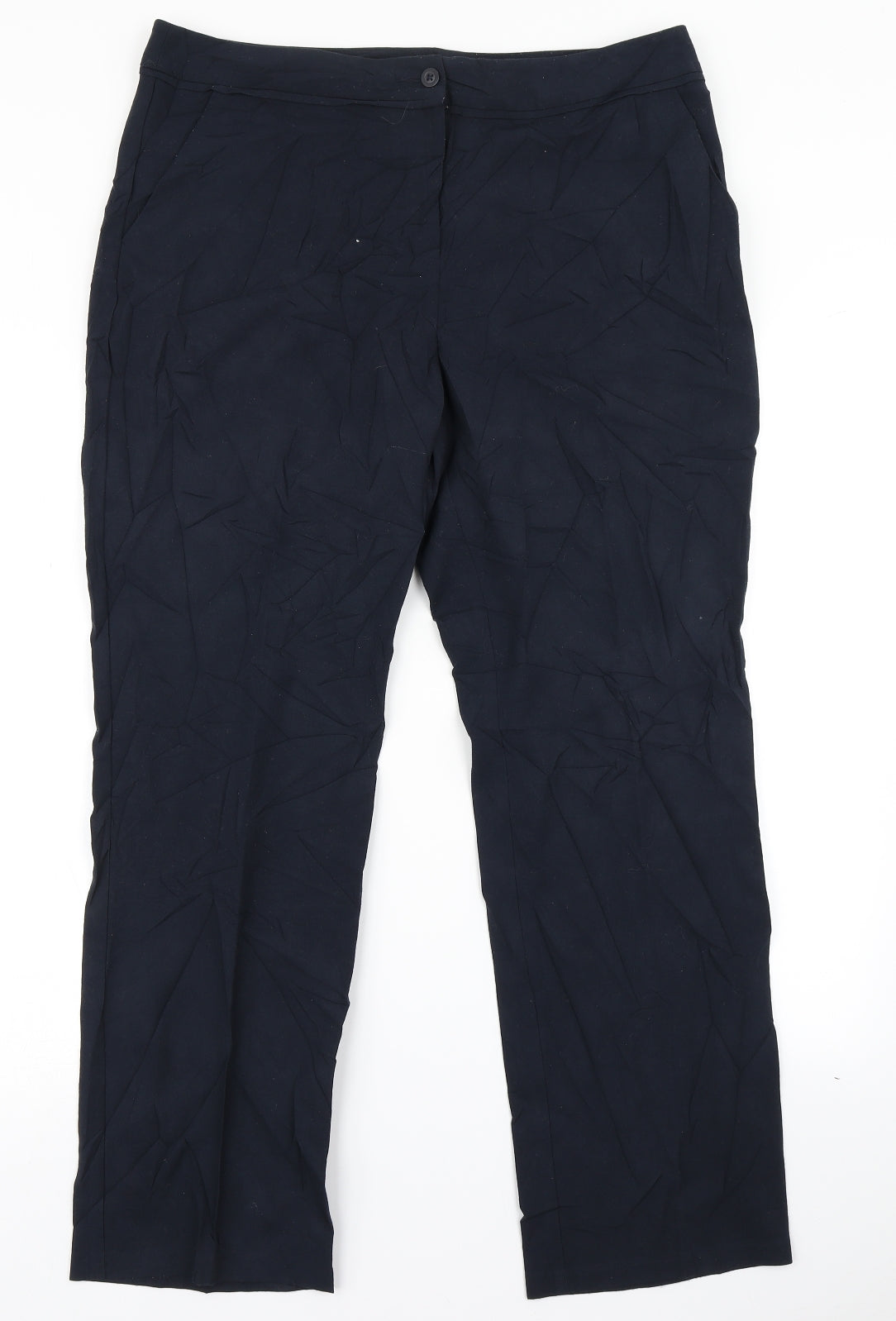 M&S Collection Womens Blue   Dress Pants Trousers Size 14 L29 in