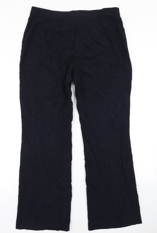 Marks & Spencer Womens Blue   Dress Pants Trousers Size 16 L28 in