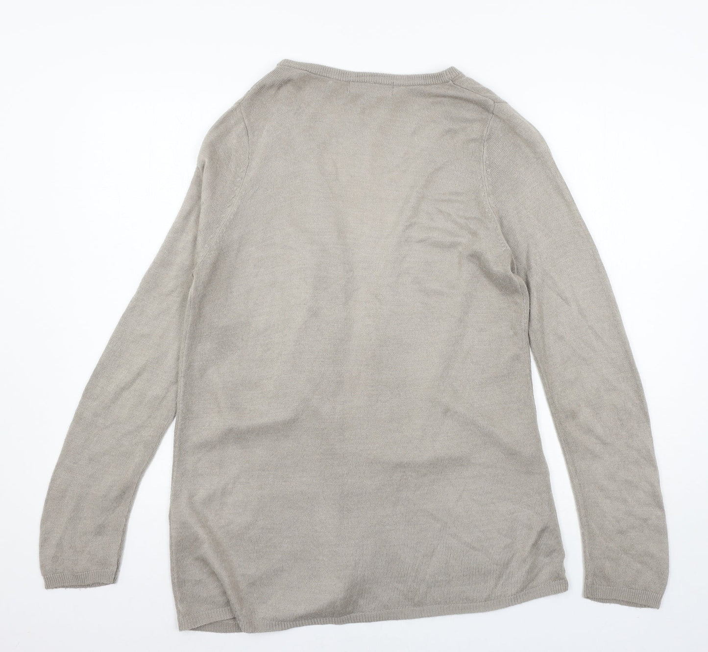 Julipa Womens Grey  Knit Cardigan Jumper Size 8