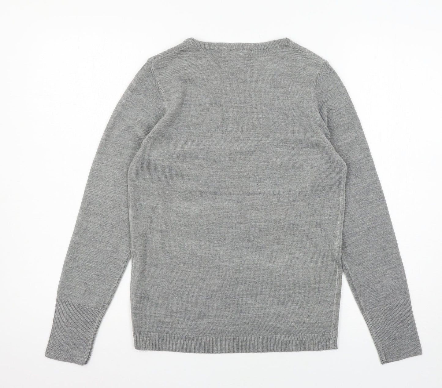 Primark Womens Grey  Knit Pullover Jumper Size 4