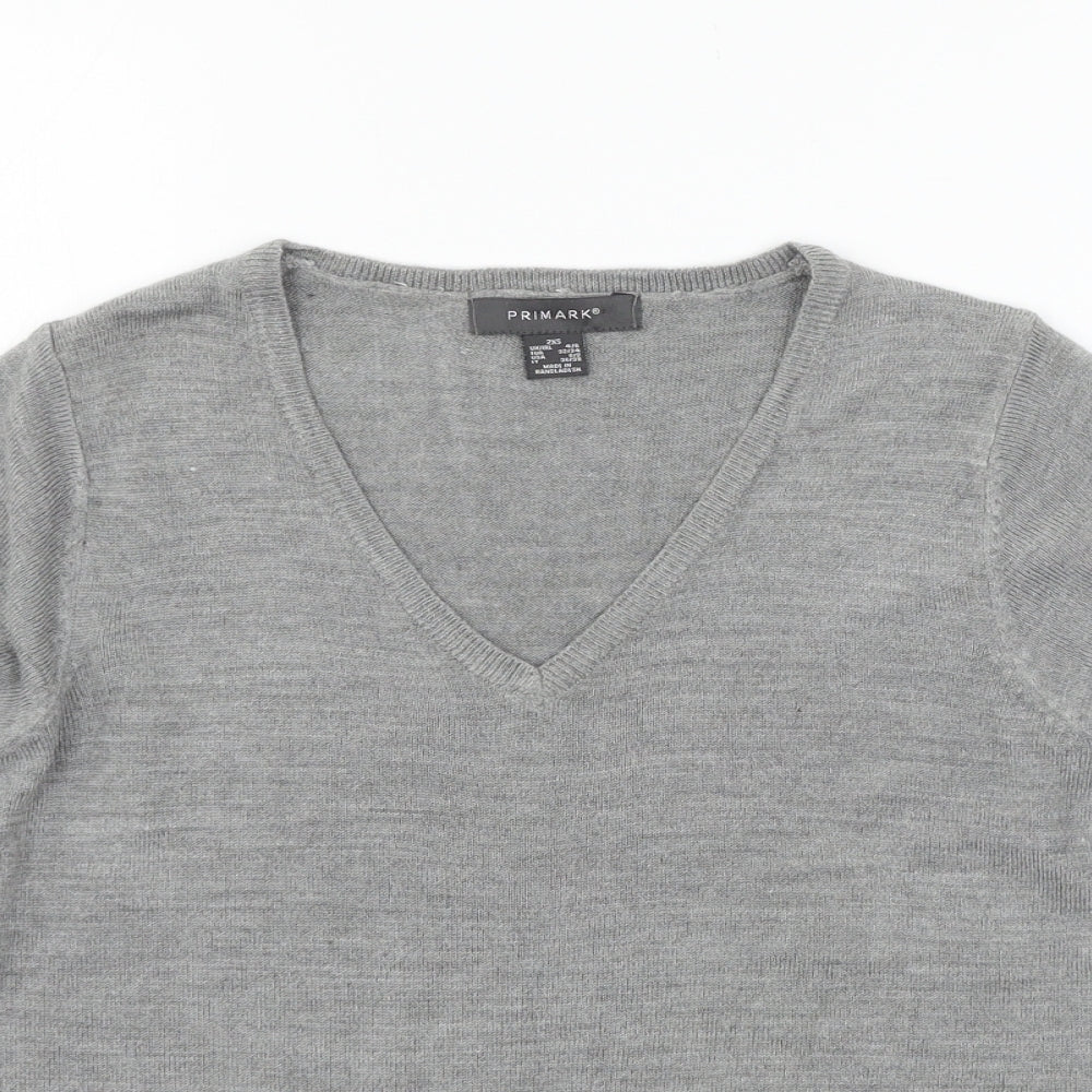 Primark Womens Grey  Knit Pullover Jumper Size 4