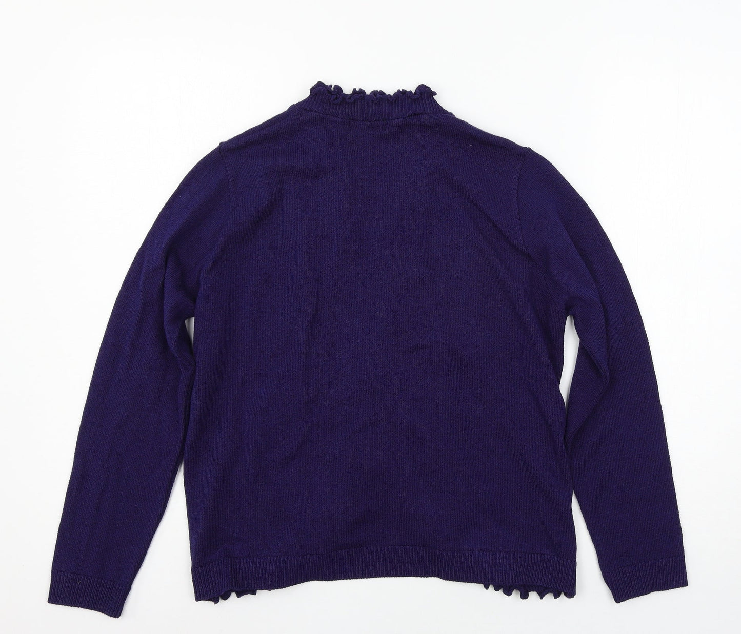Keeno Womens Blue  Knit Cardigan Jumper Size M