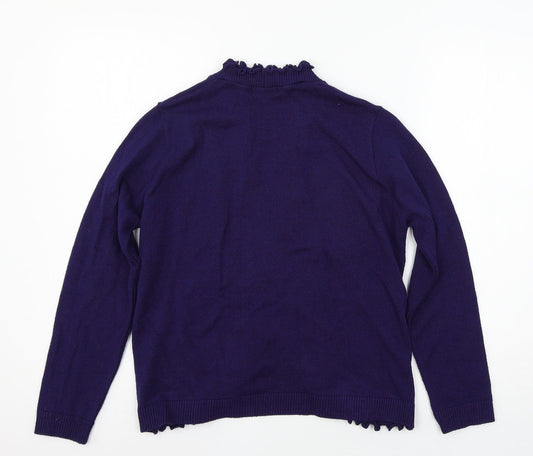 Keeno Womens Blue  Knit Cardigan Jumper Size M