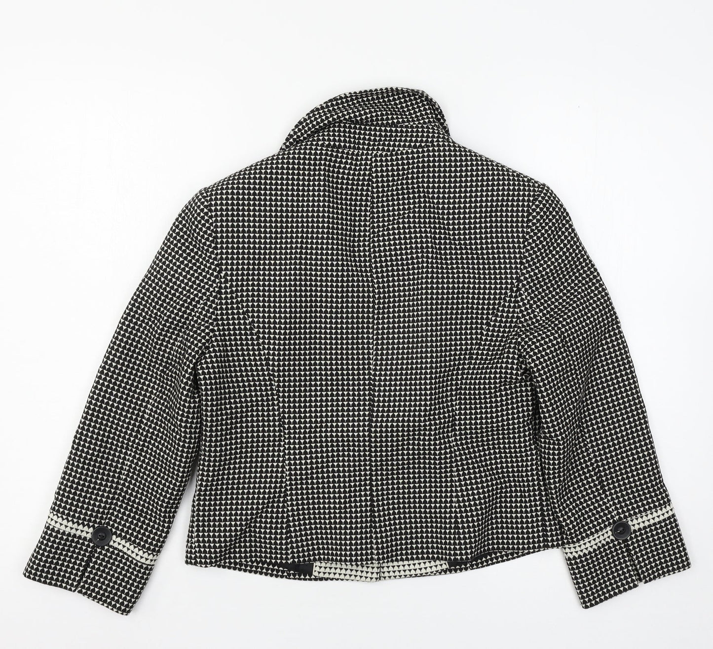 NEXT Womens Black Geometric  Jacket  Size 12
