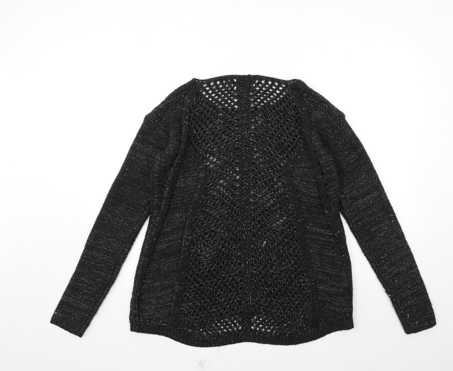 Papaya Womens Black  Knit Pullover Jumper Size 8