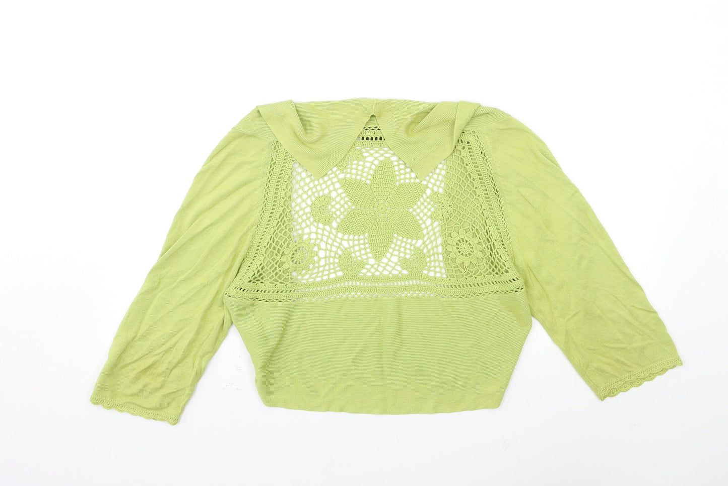 Principles Womens Green  Knit Cardigan Jumper Size L