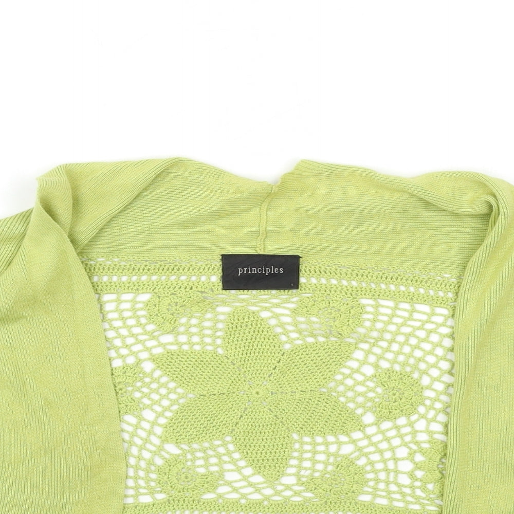 Principles Womens Green  Knit Cardigan Jumper Size L