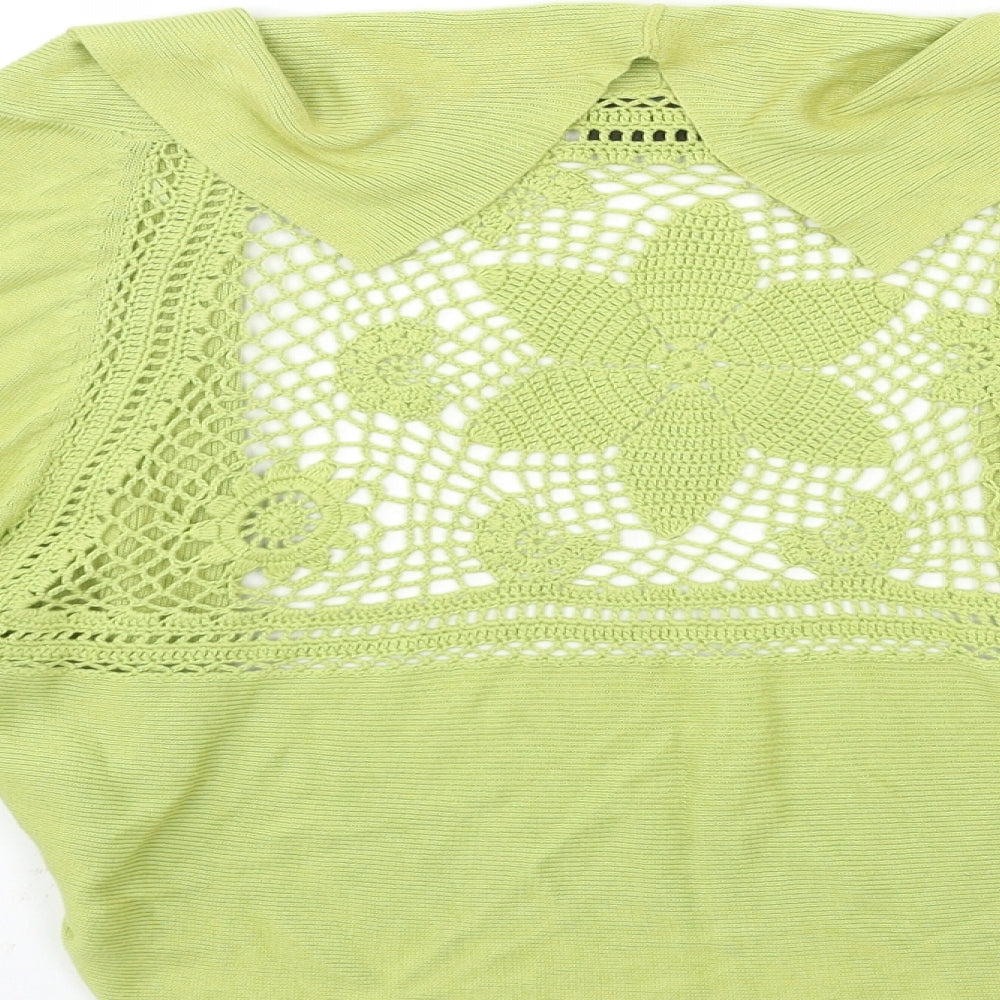 Principles Womens Green  Knit Cardigan Jumper Size L
