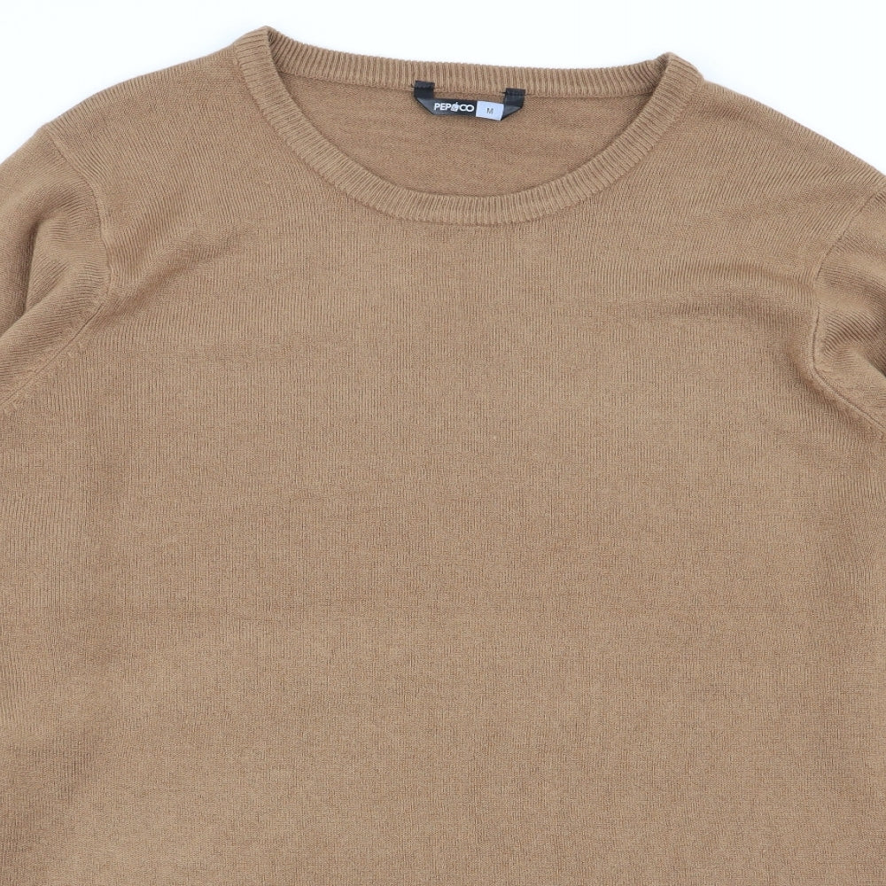 pep and co Mens Brown   Pullover Jumper Size M