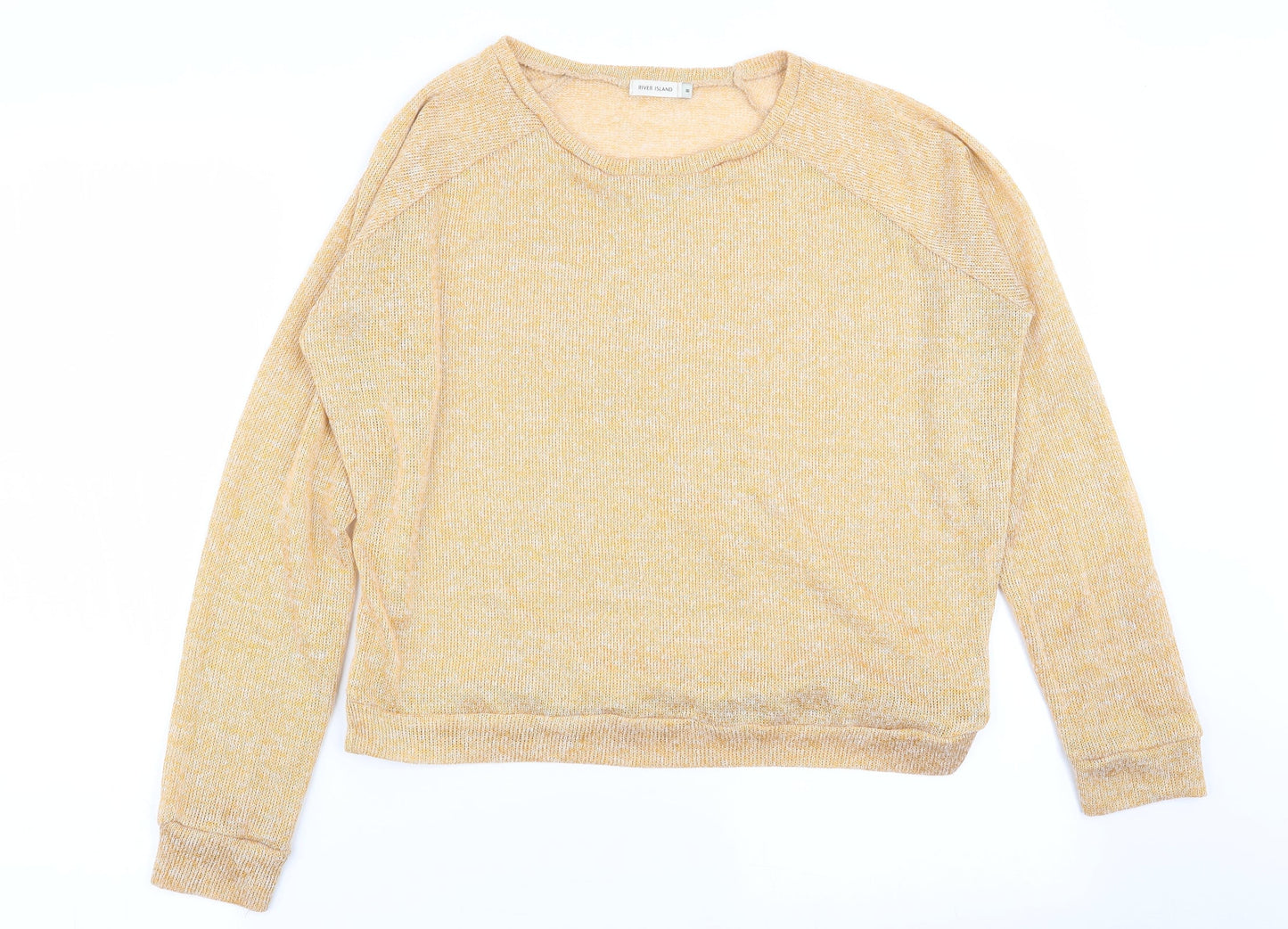 Warehouse Womens Yellow   Pullover Jumper Size 8